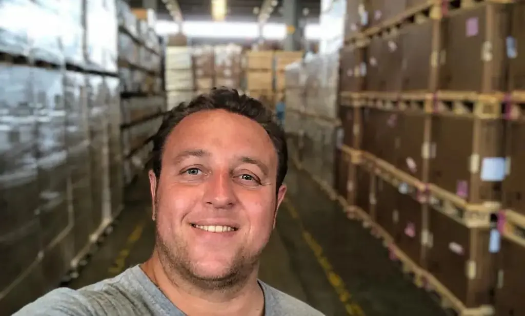 Hasan Gülday at the RoseDay Supply Warehouse